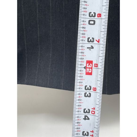 Hart Shaffner Marx Sport Coat Blazer Suit Men 50 XL Gray Stripe Gold Trumpeter - Picture 3 of 10